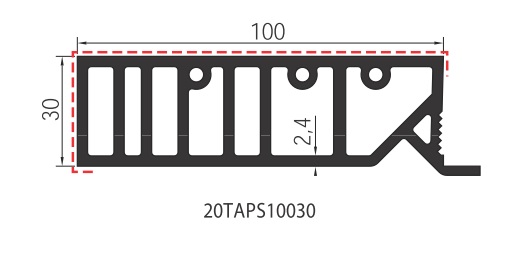 Tapée de doublage 100x30