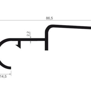 Profilé de liaison dormant-volet roulant pour Schüco, Aluplast, Kömmerling, Trocal, Veka et Thyssen