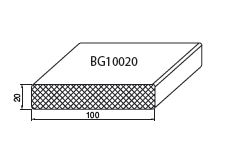 Tapée en PVC expansé 100x20