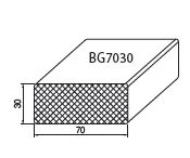 Tapée en PVC expansé 70x30