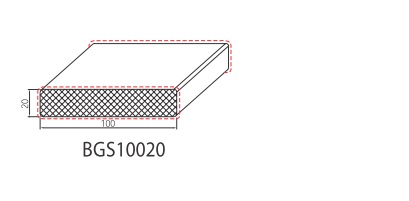 Tapée en PVC expansé 100x20