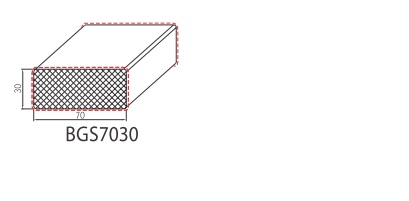 Tapée en PVC expansé 70x30