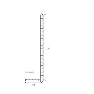 Planche d'ébrasement en L 250x68 épaisseur 10