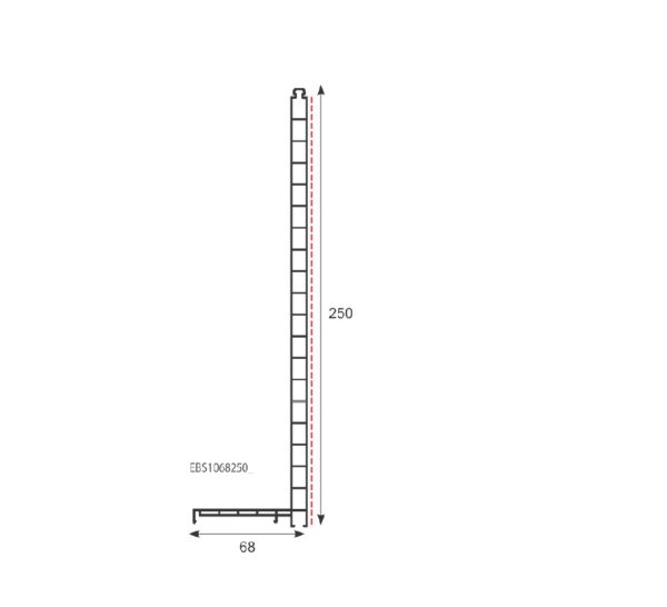 Planche d'ébrasement en L 250x68 épaisseur 10