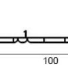 Chambranle 100 mouluré