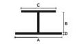 Profilé en H 55x71x35