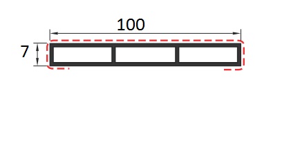 Compensateur alvéolaire 100x7