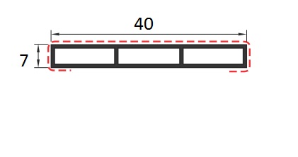 Compensateur alvéolaire 40x7