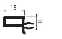 Elargisseur pour dormants Aluplast et Schüco 15x8