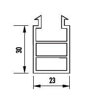 Profilé de protection 23x30 SCHÜCO
