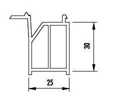 Profilé de protection 25x30 ALUPLAST