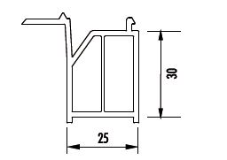 Profilé de protection 25x30 REHAU