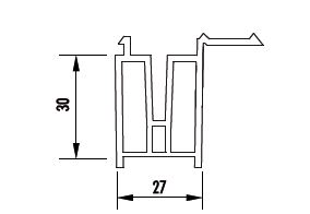 Profilé de protection 27x30 VEKA