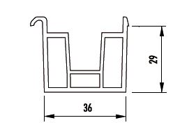 Profilé de protection 36x29 GEALAN