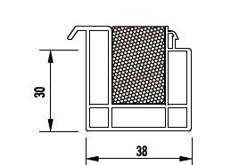 Profilé de protection 38x30 REHAU