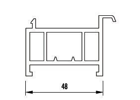 Profilé de protection 40x30 sans noyau isolant VEKA