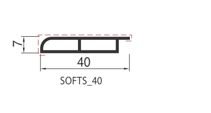 Couvre-joint Soft 40x7