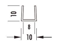 Profil en U 10x08x10