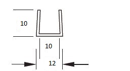 Profil en U 10x10x10