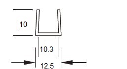 Profil en U 10x10,3x10