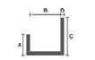 Profil en U 13x10x30