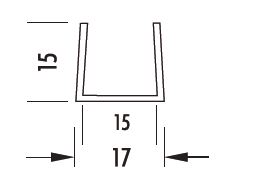 Profil en U 15x15x15