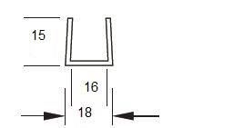 Profil en U 15x16x15