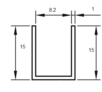 Profil en U 15x8,2x15