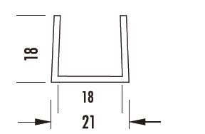Profil en U 18x18x18