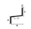 Profilé en Z 20x75x35 avec pente de 10°