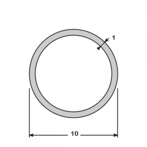 Rond de 10 mat/satiné