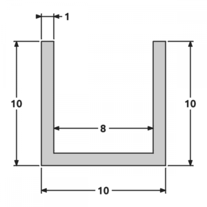 U 10x10x10  mat/satiné