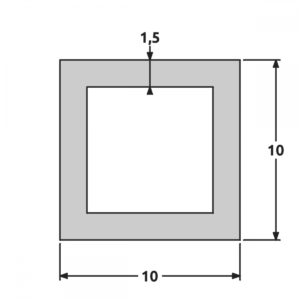 Tube 10x10 brillant