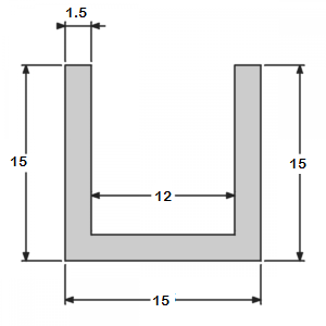 U 15x15x15 mat/satiné