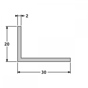 Cornière 20x30 fine structure