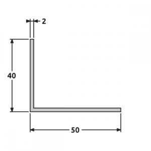 Cornière 40x50 fine structure