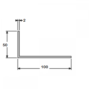 Cornière 50x100 fine structure