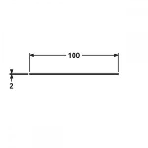 Plat 100x2 fine structure