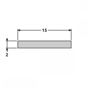 Plat 15x2 Brut