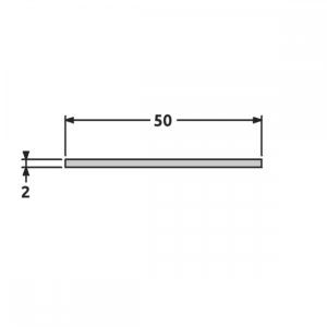 Plat 50x2 fine structure