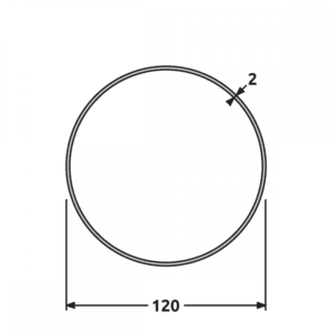 Rond de 120 mat/satiné