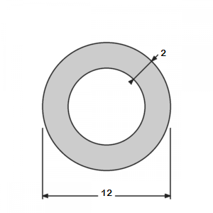 Rond de 12 mat/satiné