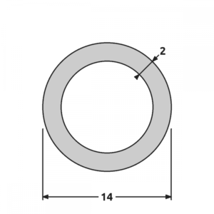 Rond de 14 mat/satiné