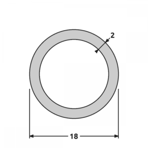 Rond de 18 mat/satiné