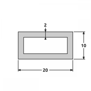 Tube 10x20 fine structure