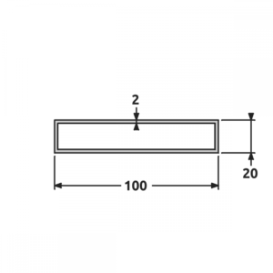 Tube 20x100 fine structure