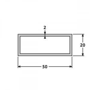 Tube 20x50 brillant