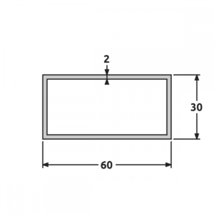 Tube 30x60 brillant