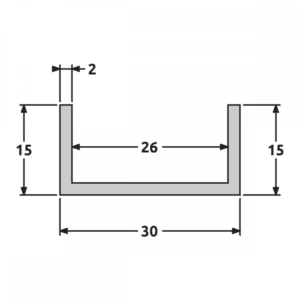 U 15x30x15 fine structure