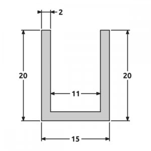 U 20x15x20 fine structure